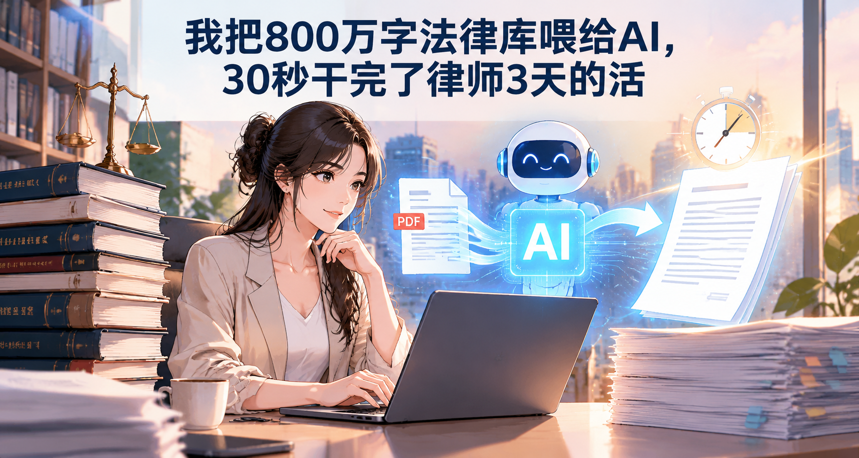 我把800万字法律库喂给AI，30秒干完了律师3天的活