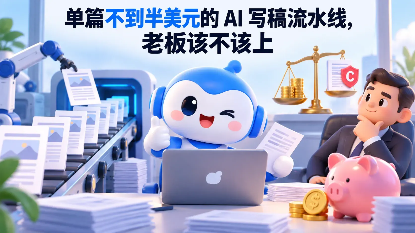 单篇不到半美元的 AI 写稿流水线，老板该不该上