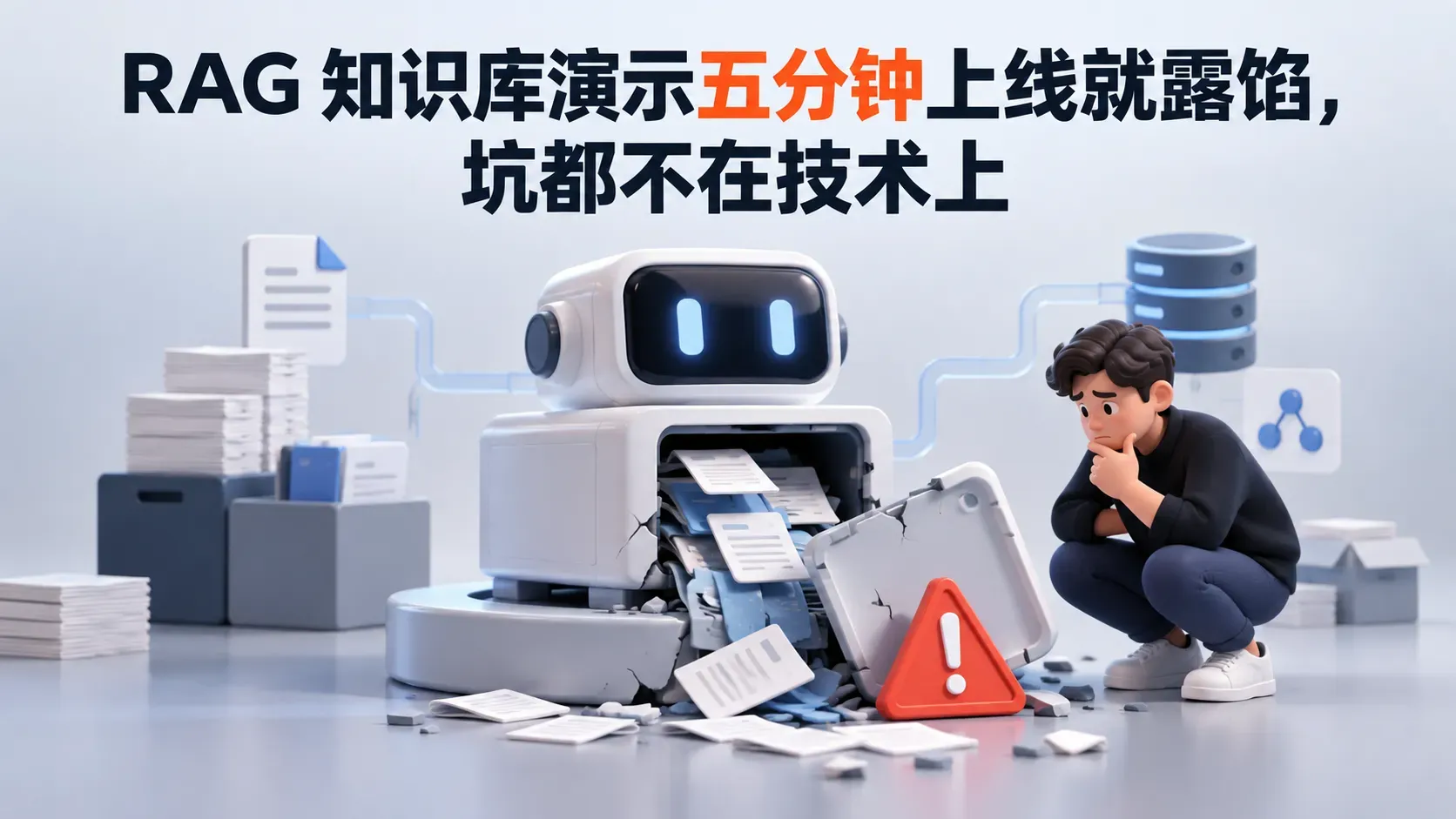 RAG 知识库演示五分钟上线就露馅，坑都不在技术上