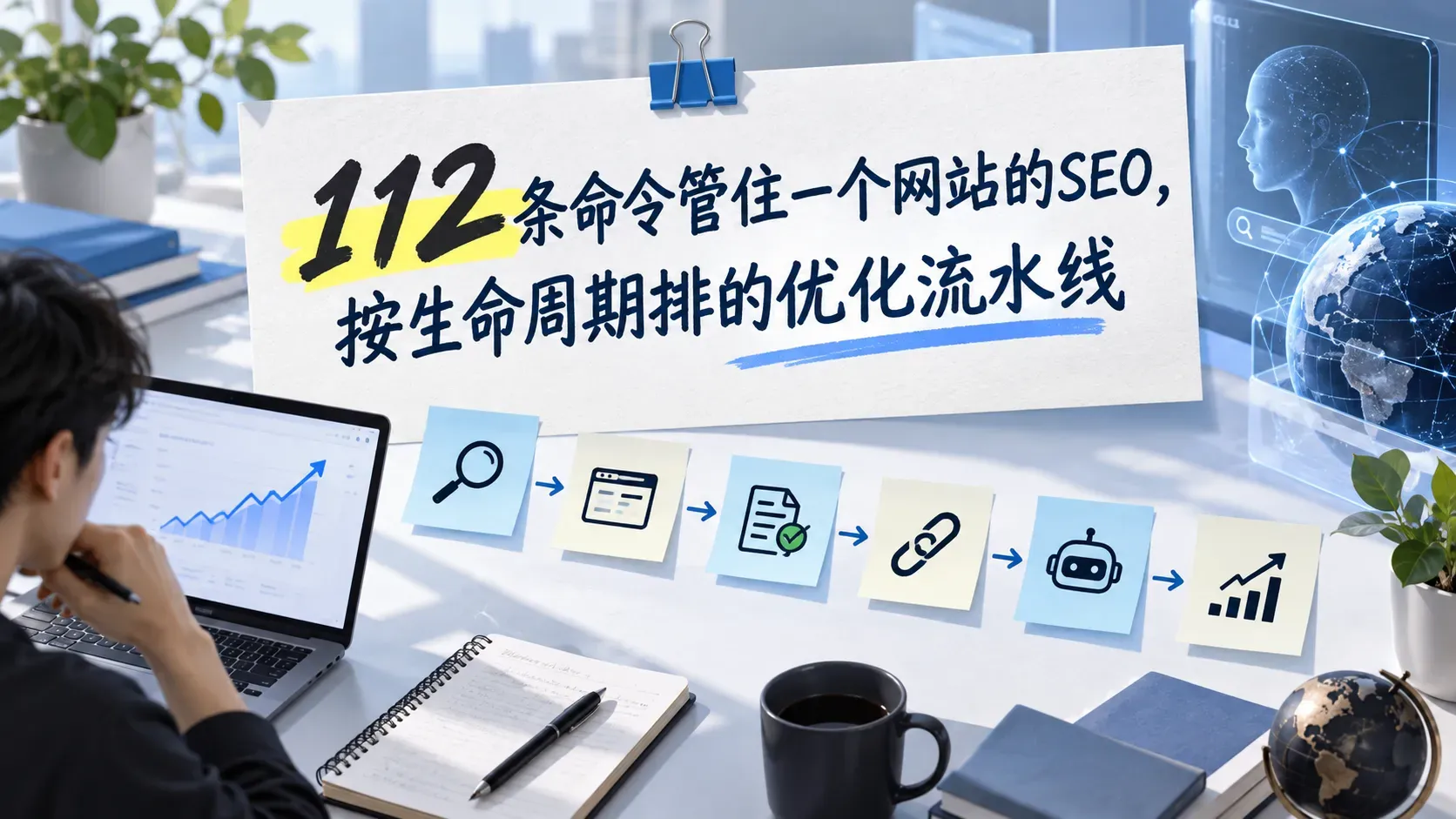 112条命令管住一个网站的SEO，按生命周期排的优化流水线