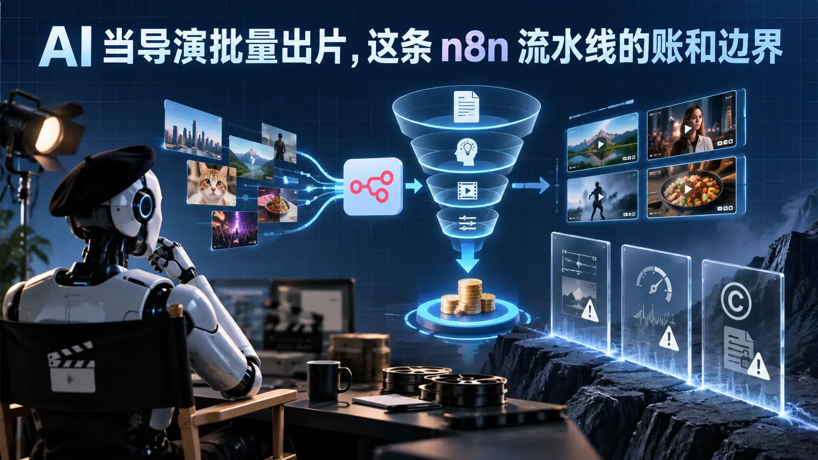 AI 当导演批量出片，这条 n8n 流水线的账和边界