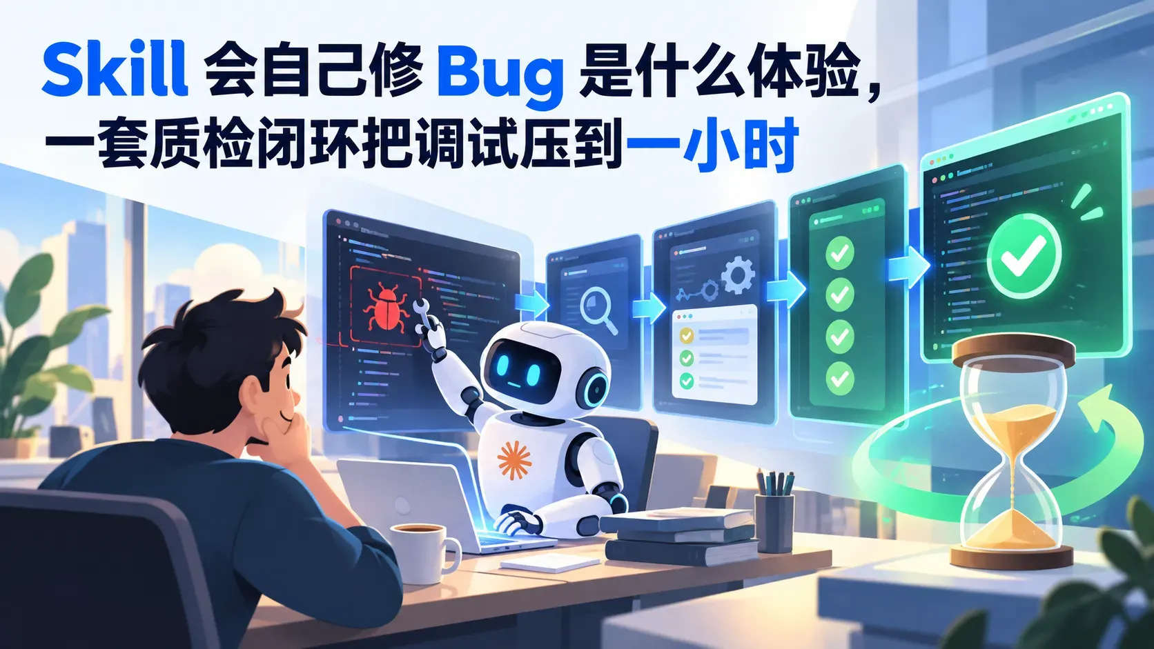 Skill 会自己修 Bug 是什么体验，一套质检闭环把调试压到一小时