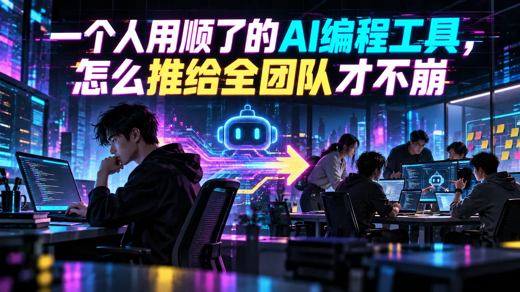 一个人用顺了的AI编程工具，怎么推给全团队才不崩