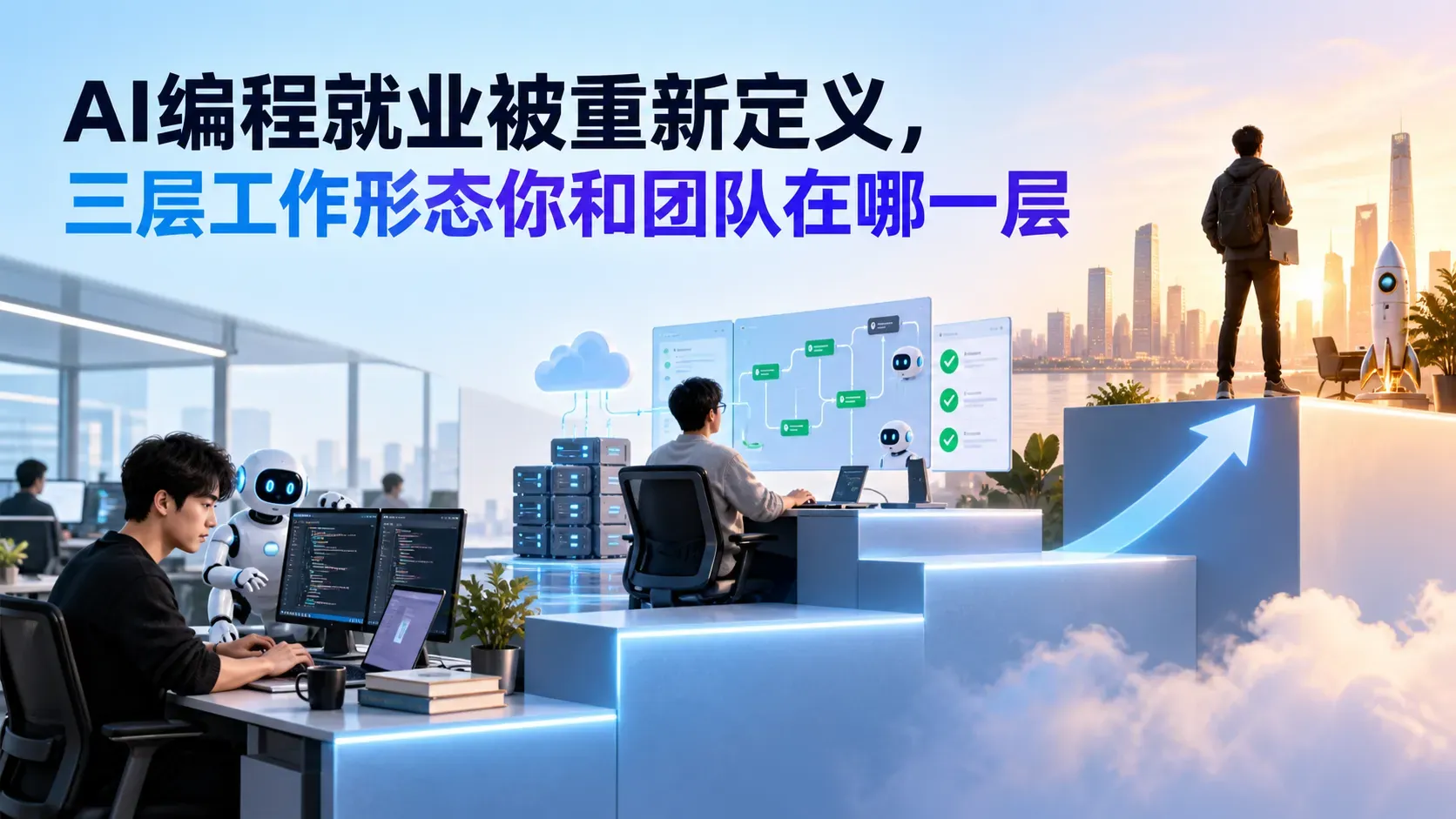 AI编程就业被重新定义，三层工作形态你和团队在哪一层