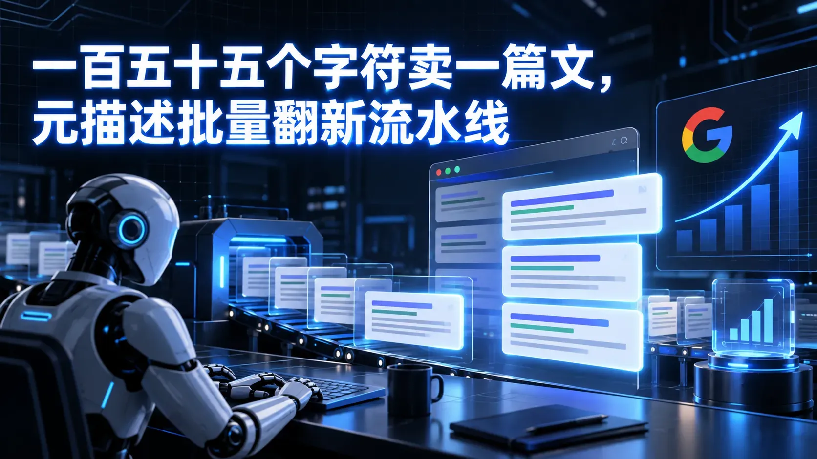 一百五十五个字符卖一篇文，元描述批量翻新流水线
