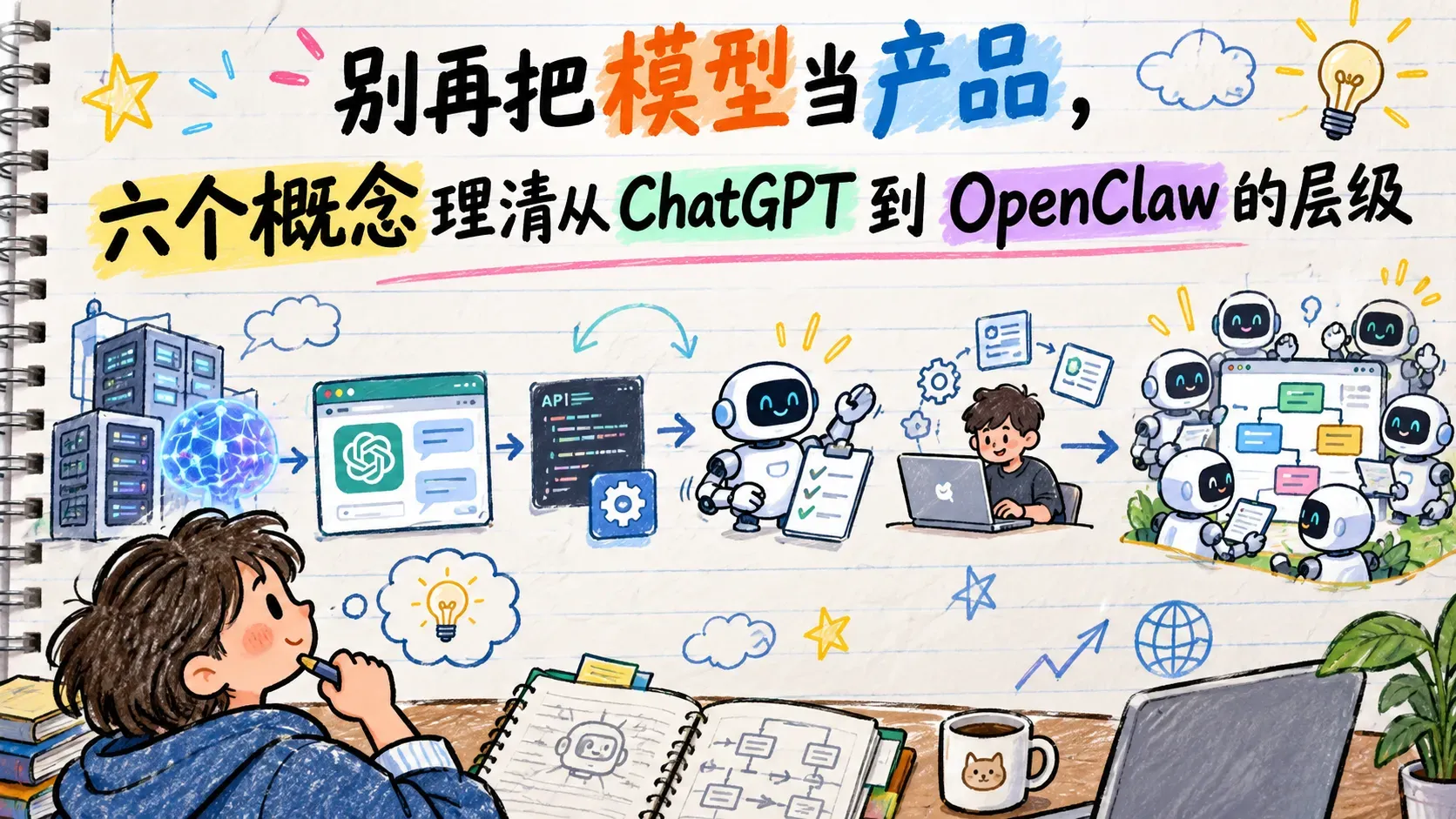 别再把模型当产品，六个概念理清从 ChatGPT 到 OpenClaw 的层级