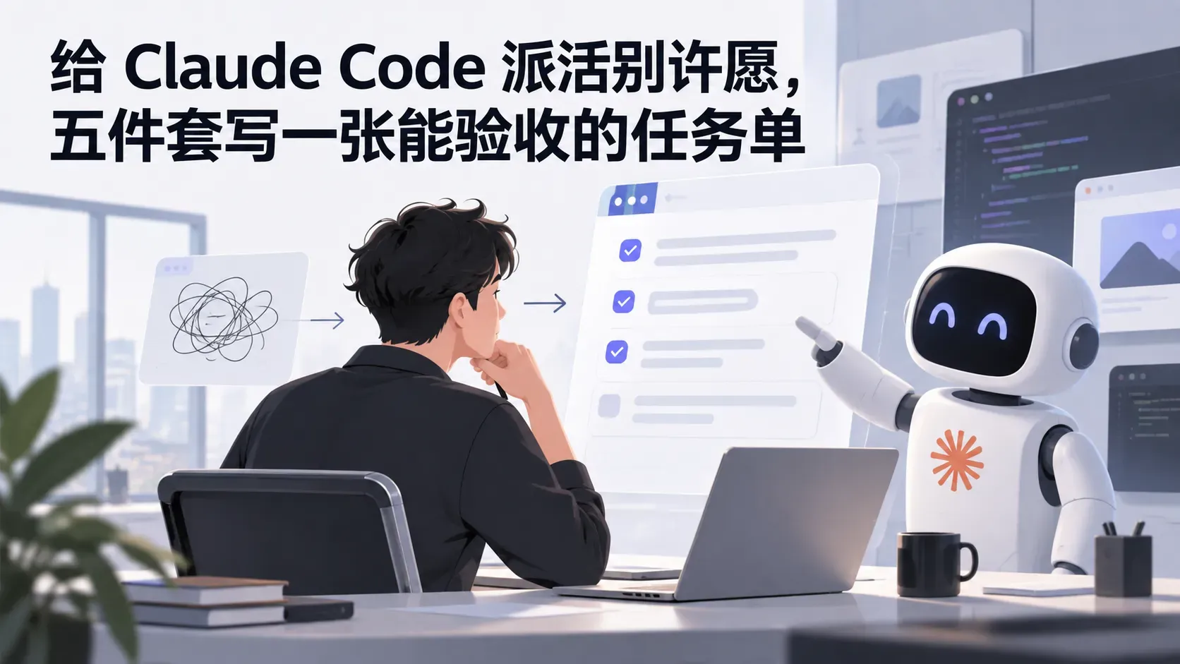 给 Claude Code 派活别许愿，五件套写一张能验收的任务单