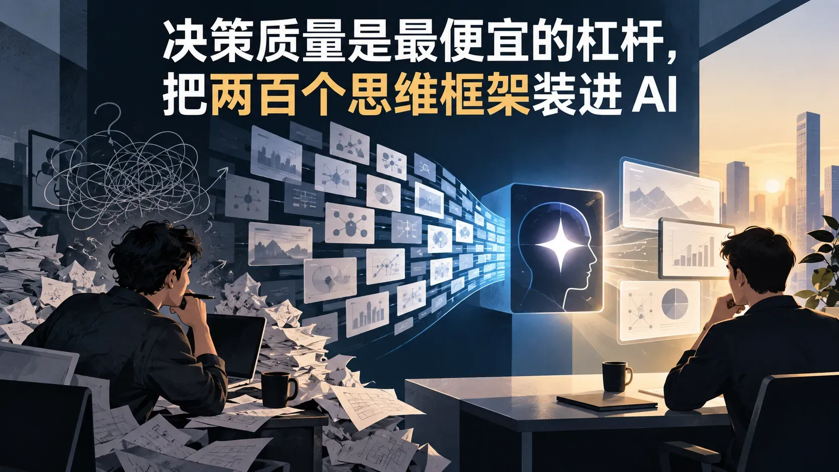 决策质量是最便宜的杠杆，把两百个思维框架装进 AI