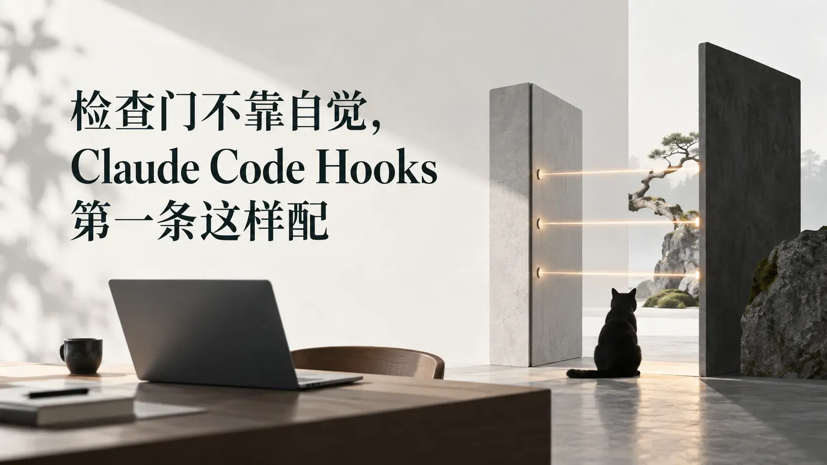 检查门不靠自觉，Claude Code Hooks 第一条这样配