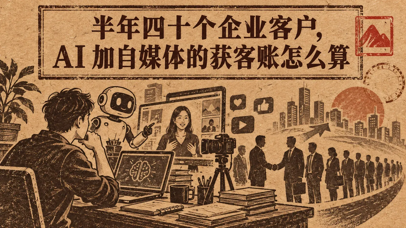 40个企业客户背后，一套AI时代的内容获客系统