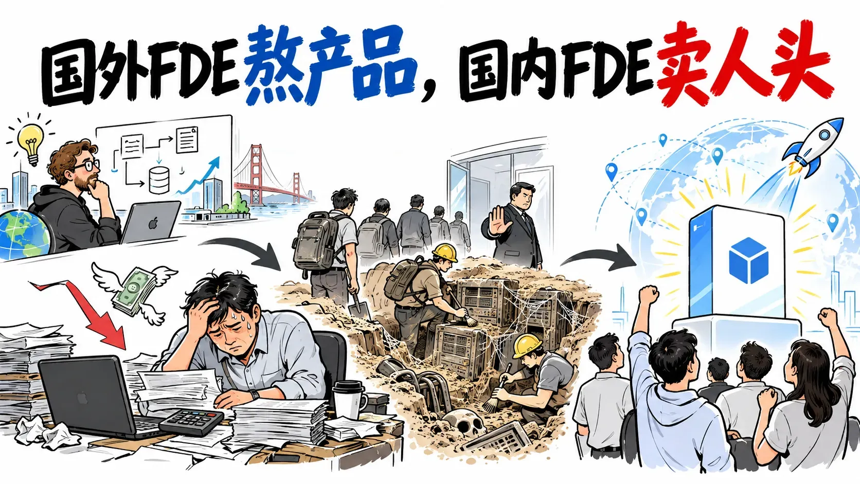 国外FDE熬产品，国内FDE卖人头